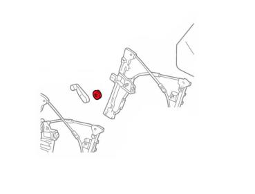 Window crank seal (837 411 447), VW ...